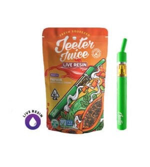 Papaya Jeeter Juice Live Resin Disposable Straw | 500mg