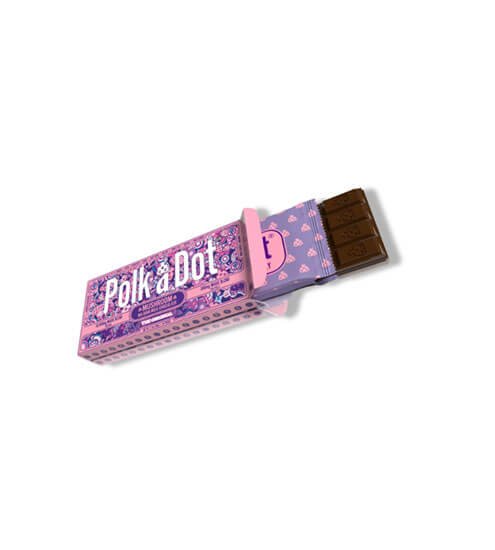Pp06 Polka-A-Dot Schokolade | Der Original Schokoriegel | 5 Gramm