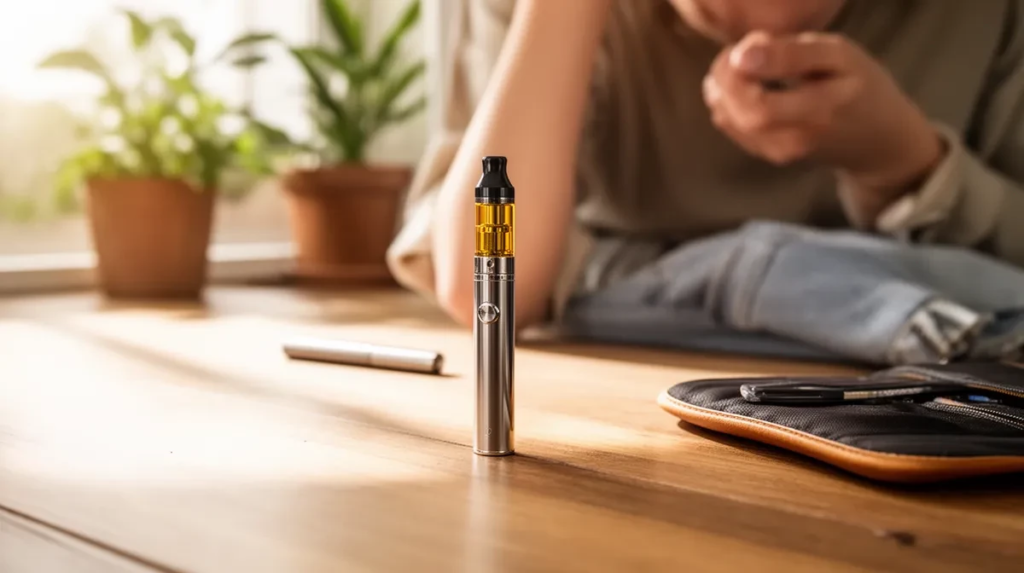 Moderner THC Vape Pen mit Keramikverdampfer für effiziente Extrakt-Inhalation
